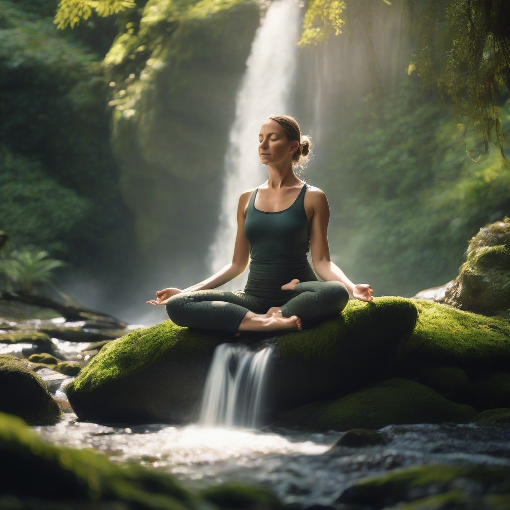 Woman Meditating in Nature